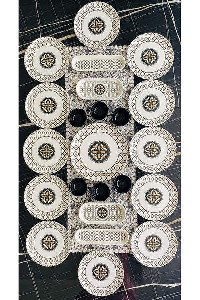 VENÜS HOME DECORATION Liva 23-piece breakfast set for 12 people