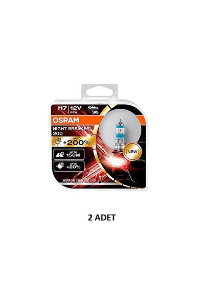 Osram NİGHT BREAKER NB200 H7 55W 12V HCB2BOX PX26D PK22S 64210NB200-HCB İKİLİ...