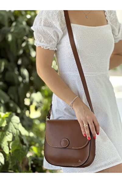 Tuvita Collection Bodrum %100 Deri-elyapımı Postacı Çanta Çapraz Askılı Çanta...