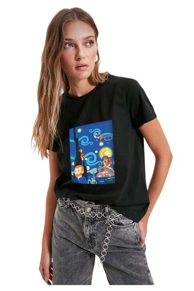 HOBİMOBİ Ženska majica sa printom Van Gogh Dream Design