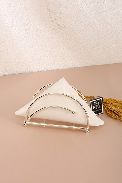 mba decor metal bending art Ahenk Model Argint Inoxidabil Umplut Fier Suport șervețel de lux Prezentare Decorare Bucătărie Veselă