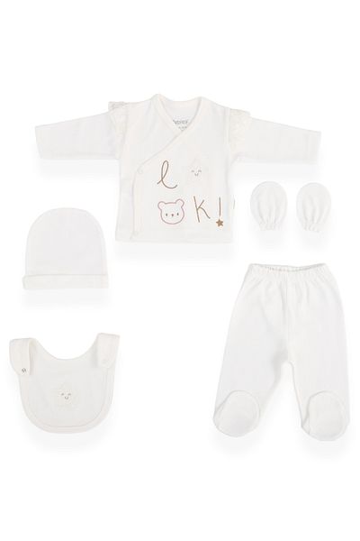 Bebitof Starry 100% Cotton 5 Piece Bodysuit Set