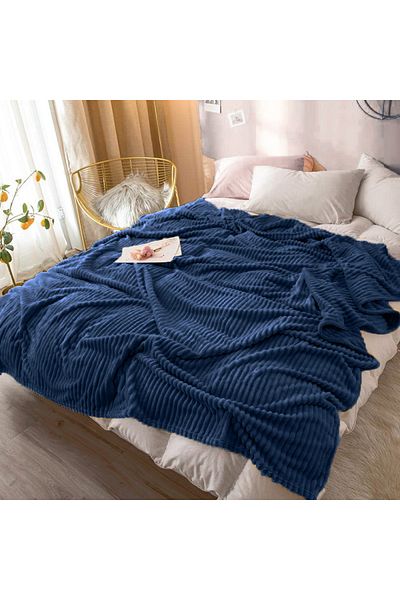 Mulberry Pătură cu snur dublu cu textura moale 210 x 230 cm