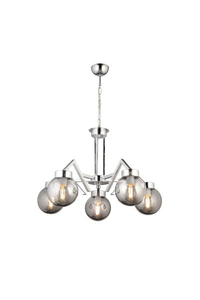 RONİSU AYDINLATMA Oscar 5'Li Kollu Camlı Avize