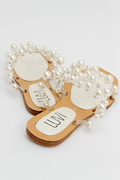 LuviShoes Mother of Pearl Pearl Women's Slippers