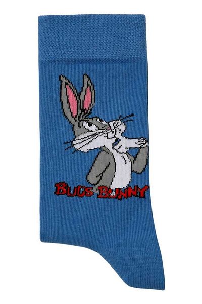 Dogo Unisex Vegan Blue Socks - Warner Bros What's Up Doc Bugs Bunny Design