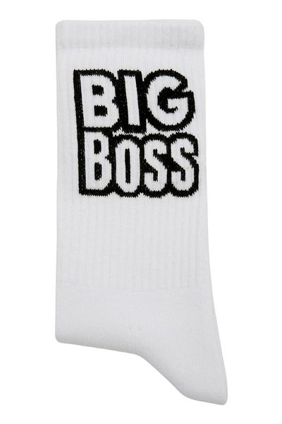 Dogo Unisex Vegan Λευκές Κάλτσες - Σχέδιο Big Boss