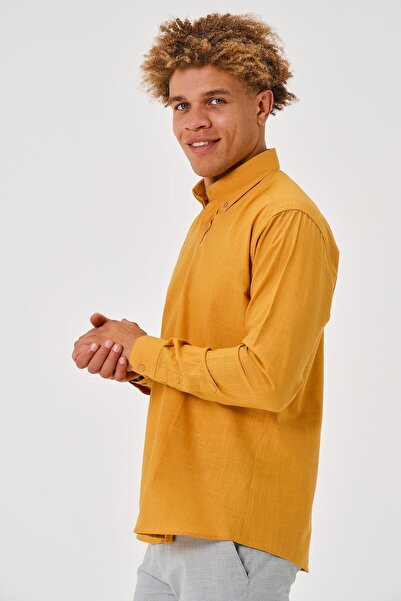 TACOMARK Alexis uzun kol keten gömlek