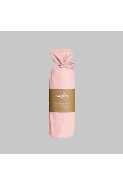 Sarev Light Pink Ranforce Fitted Elastic Sheet Set 160x200 Cm