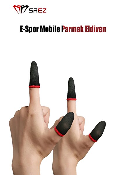 Saez Pubg Parmaklık Eldiveni 2 Çift 4 Adet E-spor Mobile Parmak Eldiven Ultra...