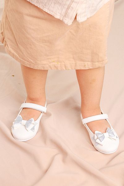 KARAMAZI Fata Copil Karamazı Copii Bow Balerina - Velcro Sand Sim, Aegean 202 Volume