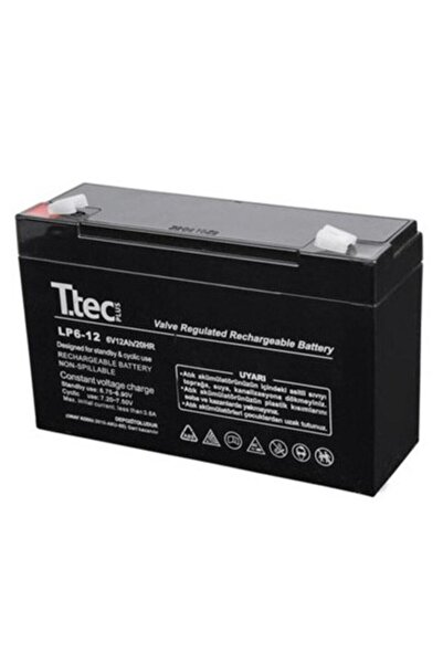 Ttec Amper Kuru Akü Ttec 6 Volt 12