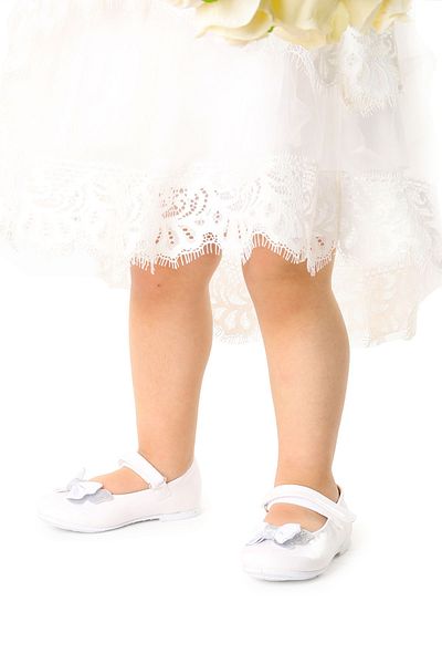 KARAMAZI Girl's Karamazı Patent Leather Ballerinas - Aegean 204 with Rhinestones and Velcro and Bow