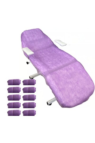 Lina tekstil tasarım Lastikli Lila Sedye Örtüsü 10ad