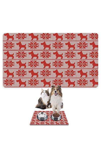 Monnhein بساط تغذية الحيوانات الأليفة بالطعام والماء، سهل التنظيف، مقاوم للما...