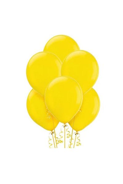 LOTUS PARTY 10 Pastel Yellow Color Balloons