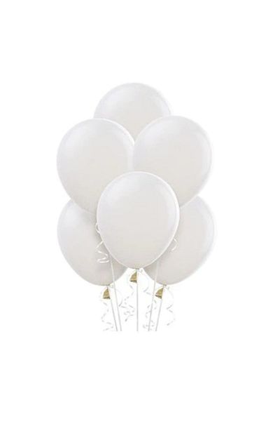 LOTUS PARTY 10 Pastel White Color Balloons
