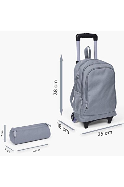 Coral High Kids Lavender Pink Heart Patterned 2-Piece Bag Set with Squeegee GOSET0223359