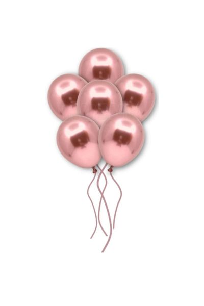 LOTUS PARTY 5 Pieces Chrome Rose Gold Balloon