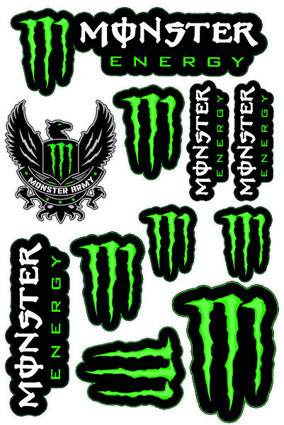 monero Monster Sponsor Sticker Set A4