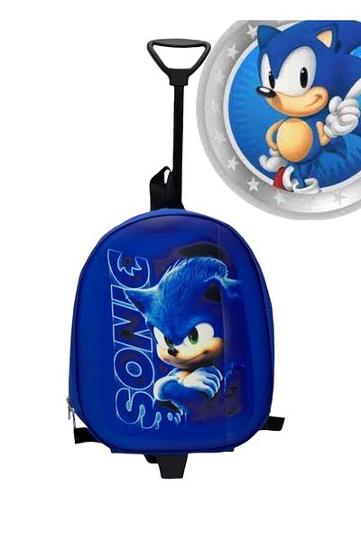 Shopiolog Batoh Sonic Kindergarten Nursery Shepherd Suitcase s taškou a kolečky