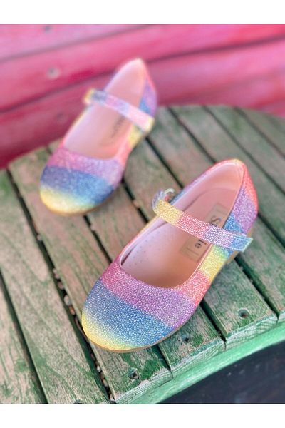 Surpie Shoes Balerini pentru copii Rainbow, balerini colorati pentru copii, balerini ortopedici pentru copii