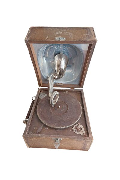 Dedemin Antikaları Antika Decca Çantalı Gramafon