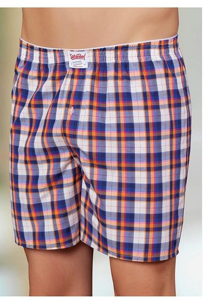 Şahinler Men's Patterned Plaid Boxer M New Season (6 Economical Pack)