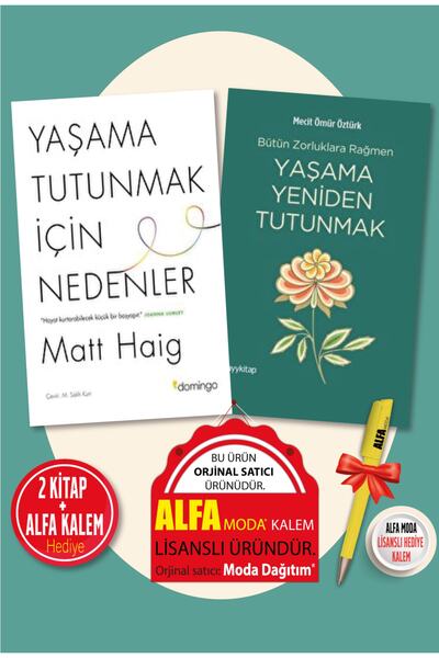 Domingo Yayınevi Yaşama Tutunmak İçin Nedenler (Matt Haig) + Yaşama Yeniden T...