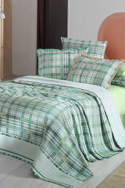 Sarev Lanzo Green Single 100% Cotton Pique Set