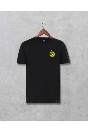 CrowativeDesign Dortmund Futbol Tak m Bask l Tasar m Siyah T Shirt Fiyat Yorumlar Trendyol