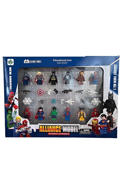 AVENGERS Minecraft Süper Kahramanlar 12 Figürlü Oyuncak Set 23 Parça