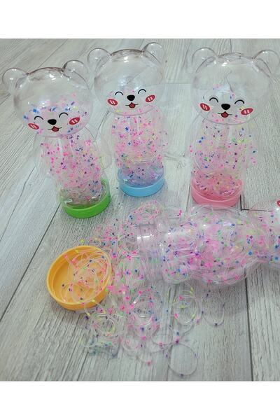 GÜLPEŞE Ursuleț de pluș de desene animate cu cutie și cataramă de cauciuc car...