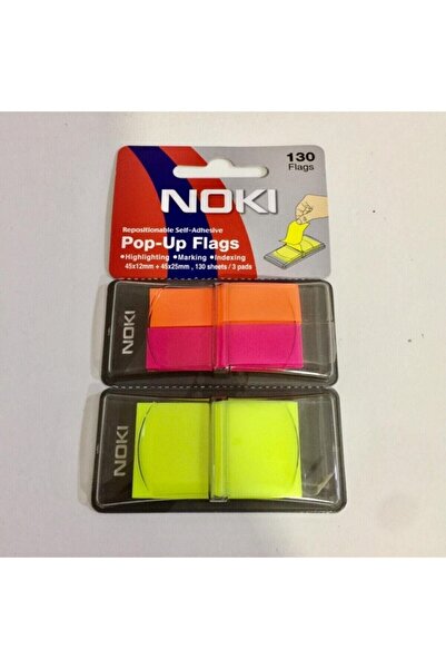 Noki Memo Pop-up 3 Renk 130 Yp.yapışkanlı Not Kağıdı