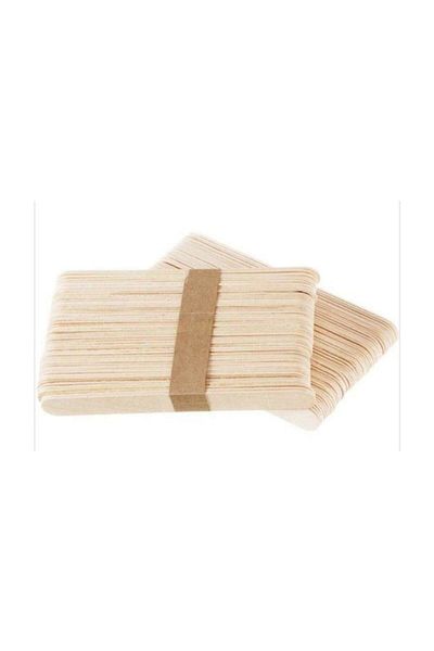 Hellove Wooden Stick Tongue Stick Large Tongue Stick Colorless Pack of 50 Set