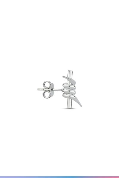 Mishka "TOXIC" Dikenli Tel Tekli Gümüş Küpe