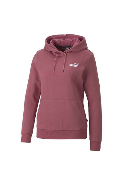 Puma Damen Hoodie – ESS+ EMBROIDERY Kapuzenpullover, Rundhals, Langarm, Kapuze, Uni