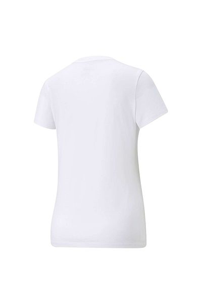 Puma Damen T-Shirt - ESS+ Metallic Logo Tee, Rundhals, Kurzarm, uni