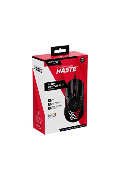 HyperX Pulsefire Haste Mouse Kırmızı Siyah