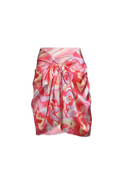 Bolder Sakura Pink Batik Satin Sheer Pareo (147*55)