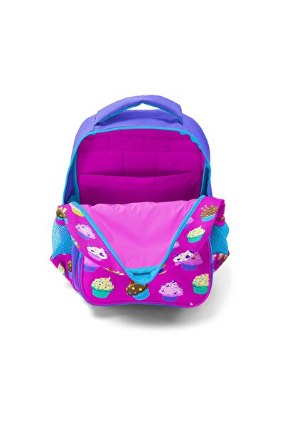 Coral High Kids Lavender Pink Cupcake Patterned 3-Piece School Bag Set 0123495