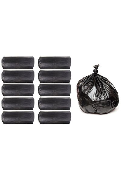 LİXOBAG Jumbo Size J-650 Garbage Bag 80x110 Cm 10 Pieces Rolls * 10 Packs = 100 Pieces Black