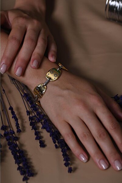 TÜKKAN ACCESSORİES ÖZEL SERİ DESENLİ GOLD/GÜMÜŞ KAPLAMA TASARIM BİLEKLİK-OZEL...