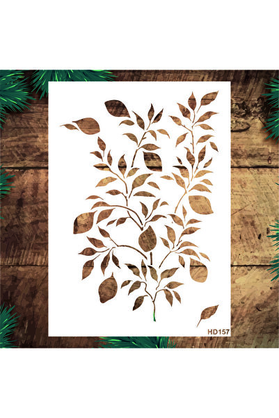 STENCİLTASARIM Stencil Tasarım -HD157 Limon Ağacı- Dekoratif duvar, fayans, a...