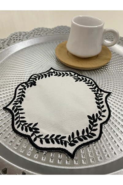 AYNAKIŞÇEYİZ Șervețele și suporturi pentru prezentare, cu model de broderie, ...