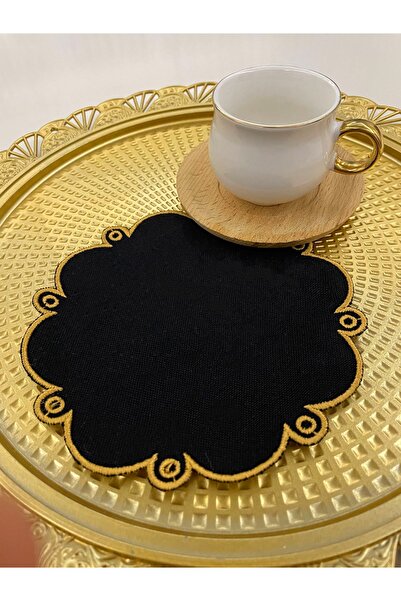 AYNAKIŞÇEYİZ 6-штучний набір серветок та підставок під чашки з візерунком «пт...