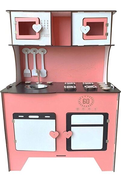 Genel Markalar Ahşap Oyuncak Mutfak Seti Eğitici Montessori Oyuncak Mutfak Se...