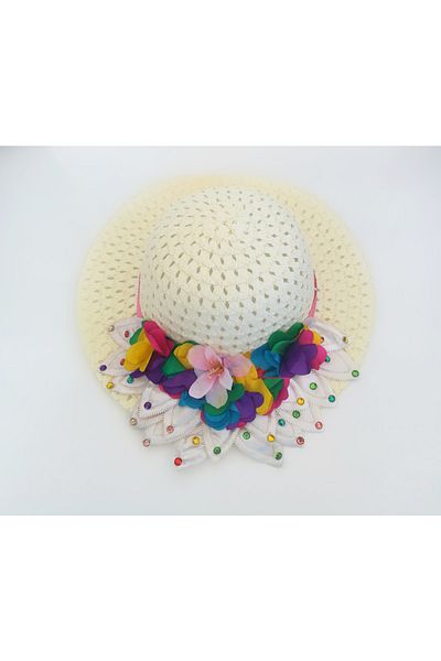 By Piera Girl's Straw Hat - Model 49112