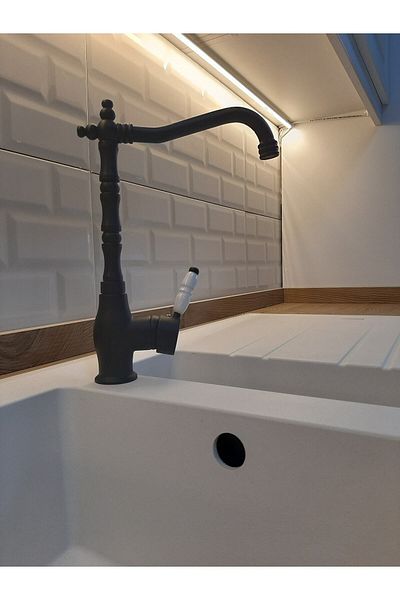 ema E.m.aRustic Black Kitchen Sink Faucet