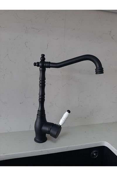 ema E.m.aRustic Black Kitchen Sink Faucet